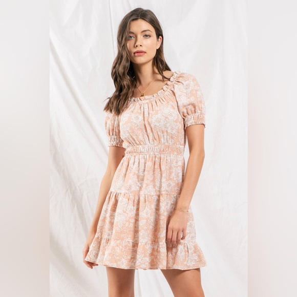 Blu Pepper Dresses & Skirts - Blu Pepper Floral Tie Back Mini Dress